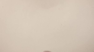 White guy moaning while jerking off and cumming