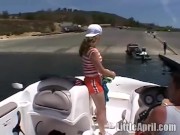 Little April fingering outdoors 2/16