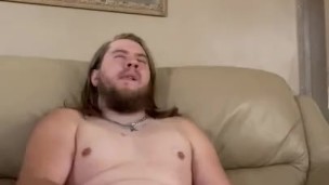 HORNY stud JERKS it in his OFFICE and almost gets CAUGHT