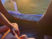 Young Couple Fuck In A Tent 12/16