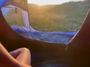 Young Couple Fuck In A Tent 7/16