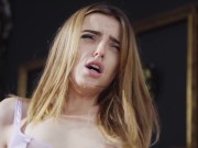 Skinny Slut Fucks With Her Stockings On