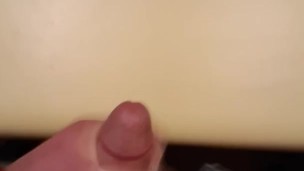 Moaning, dirty talk and cum on the sink