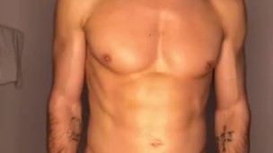 Oiling myself up