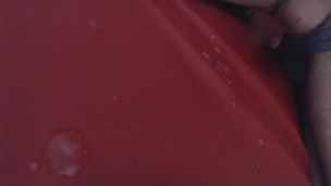 Masturbation out of boxers and cusmshot