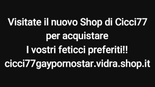 Cicci77 prepara dei nuovi feticci per i suoi fan con tanta sborra!! 