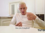 TUTOR4K. Guy is so horny that decides to fuck attractive biology teacher 2/16