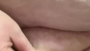 Chubby sissy masturbates until he blows his load
