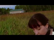 Outdoor submissive BDSM anal fetish babes form a chain of rimming cocksucking and anal pleasure in their rope ties 12/16