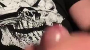 Wanking and shooting a 4 day cum load