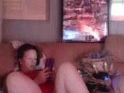 Sexy milf smoking in mini red night dress part 3 10/16