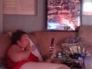 Sexy milf smoking in mini red night dress part 3 2/16