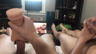 STRAIGHT BEST FRIENDS CUM HARD WHILE JERKING OFF IN NEW TOYS ...