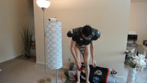 Lean QB Bodybuilder Maolo gets Filmed in Pvt Locker Room Jerkoff!