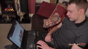 Aunt Judy's XXX - 40yo MILF Step-Aunt Aurora Catches her Step-Nephew Masturbating