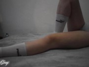 Sexy Blonde In Long Socks, You Need to See It 💦 | Miley Grey 11/16