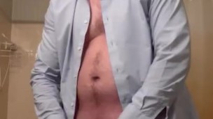 Masturbating Around the Bathroom Jerk Off and Orgasm