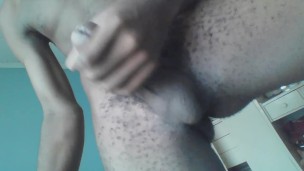 JERKING OFF PLAYING WITH MY DICK TILL I CUM SO HARD