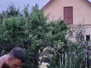 After a hot day, I water the garden 16/16