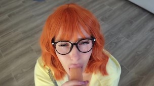TruuTV Read head Kate with endless Throat POV dildo sucking