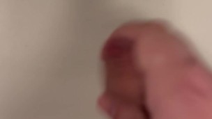 Wanking at the sink