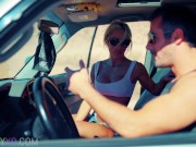 FIT KITTY GETS CREAMPIED IN THE DESERT 4/16