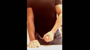 Unzip and cum in sink