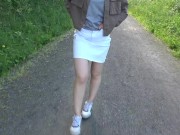 Flashing my pussy in a public park 3/16