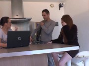 Naked milky skinned teen gets an anal workout 2/16