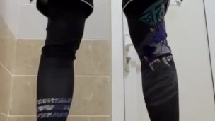 after the gym showing a wet hole