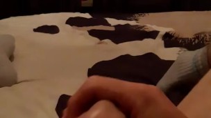 I masturbate and cum on my belly