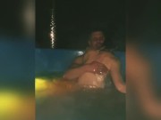 hot wife wants husband's best friend in a hot tub when her husband went to drinks. 3:15s ♡ 1/16