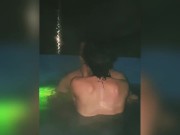 hot wife wants husband's best friend in a hot tub when her husband went to drinks. 3:15s ♡ 6/16