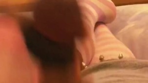Femboy Pulls His Pants Down and Strokes His Cute Clitty Until He Cums💦💞 (@berryguild)