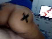 I love to mistreat a dick with the urge to ejaculate, I feel hot with a wet pussy watching porno