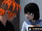 Public Hentai Sex And HOT Lesbian Scissoring! 2/16