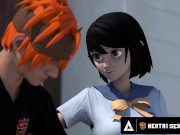 Public Hentai Sex And HOT Lesbian Scissoring! 3/16