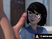 Public Hentai Sex And HOT Lesbian Scissoring! 4/16