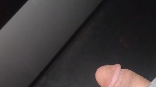 Pissing in adult book store booth
