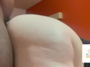 Ms.bam gets bent over by a black cock and cumshot on her back 2/16