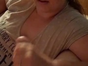 Do you want me to stroke your cock? Cum watch me at BBW2TITS4Uxxx on ONLYFANS 7/16