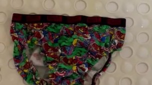 Shooting piss onto my briefs