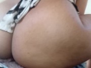 jumped on cuckold's dick watching porno destroying my pussy until i cum🐂🍌🍑💦💦 16/16