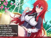 Extreme session with Rias Hentai JOI (Extreme Femdom/Humiliation/Degradation Feet Pissplay Omorachi) 15/16