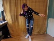 Nerdy Faery Ripped Jeans Wetting Compilation 4/16