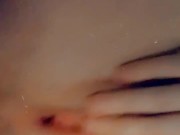 Tasting my pretty wet pussy  7/16