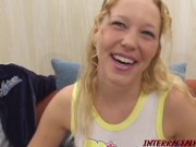 Pale Blonde Liv Gets Her Ass Stuffed in This MMF Threeway 2/16