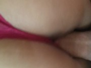 Teen takes it in prone bone and cums fast on big dick 12/16