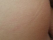 Teen takes it in prone bone and cums fast on big dick 7/16