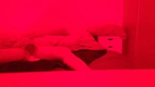 17 masturbating in my bed enjoying a huge dildo anal destruction